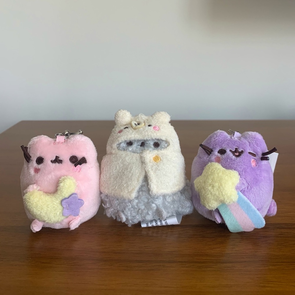 Lot of (3) Pusheen Keychains - Blind Box Series 13 & 14